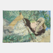 Jeanne (Frühjahr) Edouard Manet Geschirrtuch (Horizontal)