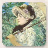 Jeanne (Frühjahr) Edouard Manet Getränkeuntersetzer (Vorderseite)