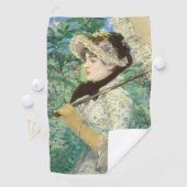 Jeanne (Frühjahr) Edouard Manet Golfhandtuch (Insitu)