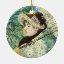 Jeanne (Frühjahr) Edouard Manet Keramik Ornament