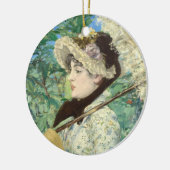 Jeanne (Frühjahr) Edouard Manet Keramik Ornament (Links)