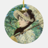 Jeanne (Frühjahr) Edouard Manet Keramik Ornament (Hinten)
