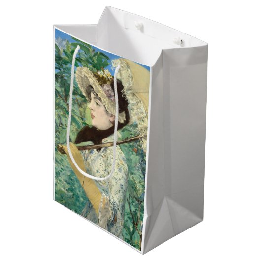 Jeanne (Frühjahr) Edouard Manet Mittlere Geschenktüte (Vorderseite Schrägansicht)