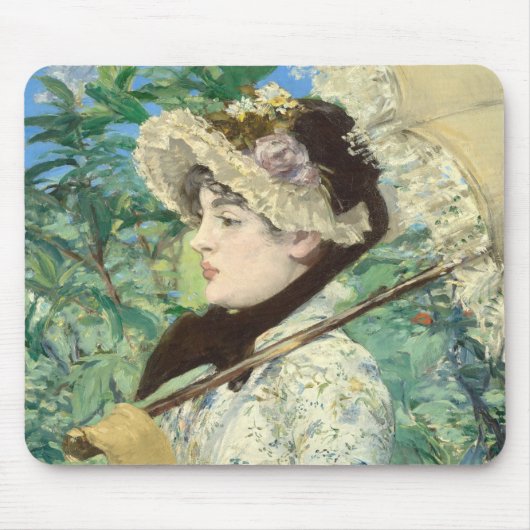 Jeanne (Frühjahr) Edouard Manet Mousepad (Vorne)