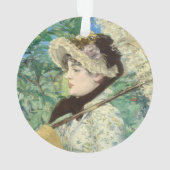 Jeanne (Frühjahr) Edouard Manet Ornament (Rückseite)