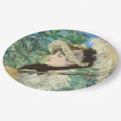 Jeanne (Frühjahr) Edouard Manet Pappteller (Schrägansicht)