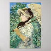 Jeanne (Frühjahr) Edouard Manet Poster (Vorne)