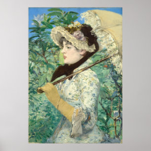 Jeanne (Frühjahr) Edouard Manet Poster