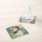 Jeanne (Frühjahr) Edouard Manet Rechteckiger Pappuntersetzer (Vor Ort)