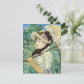 Jeanne (Frühjahr) Edouard Manet RSVP Karte (Stehend Vorderseite)