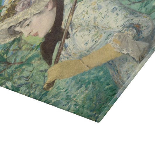 Jeanne (Frühjahr) Edouard Manet Schneidebrett (Ecke)