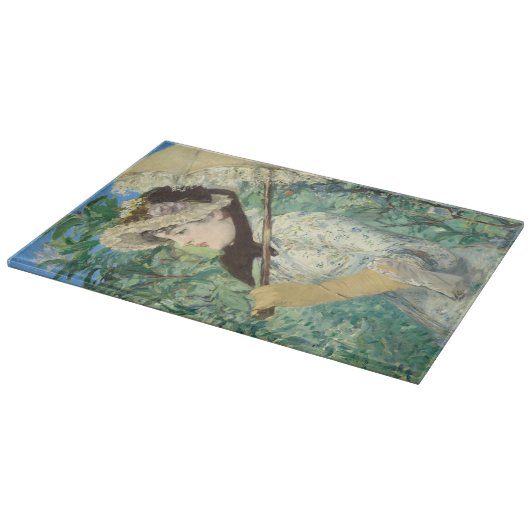 Jeanne (Frühjahr) Edouard Manet Schneidebrett (Ecke)