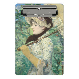 Jeanne (Frühling) Edouard Manet Mini Klemmbrett
