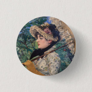 Jeanne (Frühling) von Édouard Manet Button