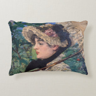 Jeanne (Frühling) Von Édouard Manet Dekokissen