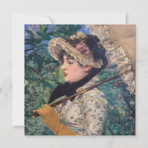 Jeanne (Frühling) von Édouard Manet Feiertagskarte