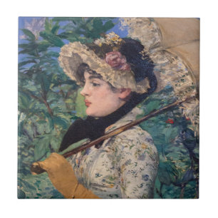 Jeanne (Frühling)  Von Édouard Manet Fliese