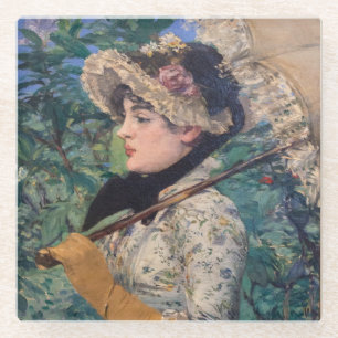 Jeanne (Frühling) von Édouard Manet Glasuntersetzer