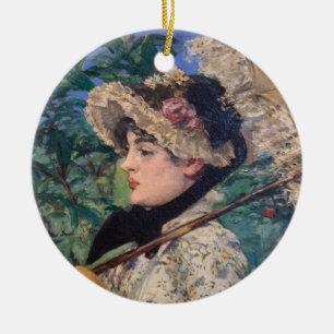 Jeanne (Frühling)  von Édouard Manet Keramik Ornament