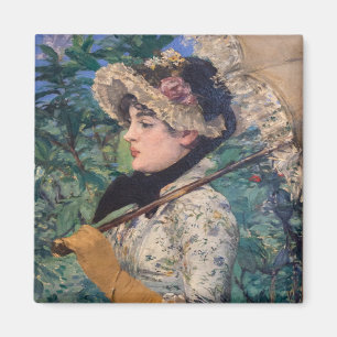 Jeanne (Frühling)  Von Édouard Manet Magnet