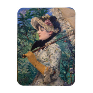 Jeanne (Frühling)  Von Édouard Manet Magnet