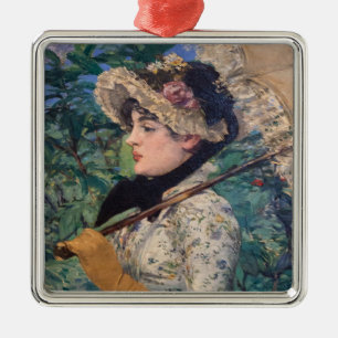 Jeanne (Frühling)  Von Édouard Manet Ornament Aus Metall