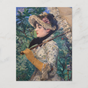 Jeanne (Frühling) von Édouard Manet Postkarte