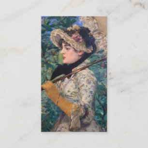 Jeanne (Frühling)  von Édouard Manet Telefonnummerkarte
