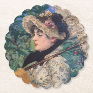Jeanne (Frühling) von Édouard Manet Untersetzer