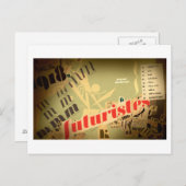 Jeanne: Futuristen Postkarte (Vorne/Hinten)