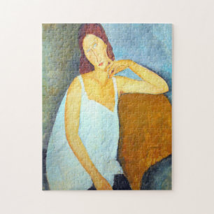 Jeanne Hebuterne By Amedeo Modigliani Puzzle