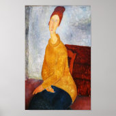 Jeanne Hebuterne in Yellow Sweater, Modigliani Poster (Vorne)