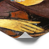 Jeanne Hebuterne mit Hut und Necklace, Modigliani Poster (Ecke)