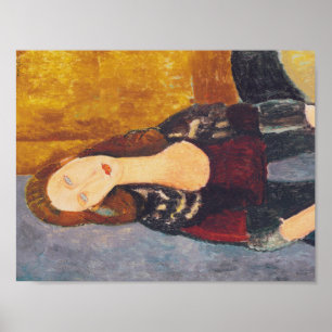 Jeanne Hebuterne Porträt durch Amedeo Modigliani Poster