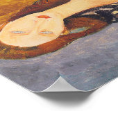 Jeanne Hebuterne Porträt von Amedeo Modigliani Poster (Ecke)