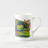 Jeanne im Garten - Knochen-China-Tasse Porzellantasse (Rechts)