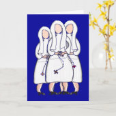 Jeanne Jugan Nun Art Cards Blank Inside Karte (Gelbe Blume)