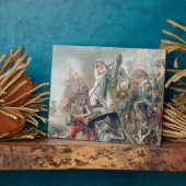 Jeanne Laisne hebt einen Standard gegen die Männer Fotoplatte (Seite)