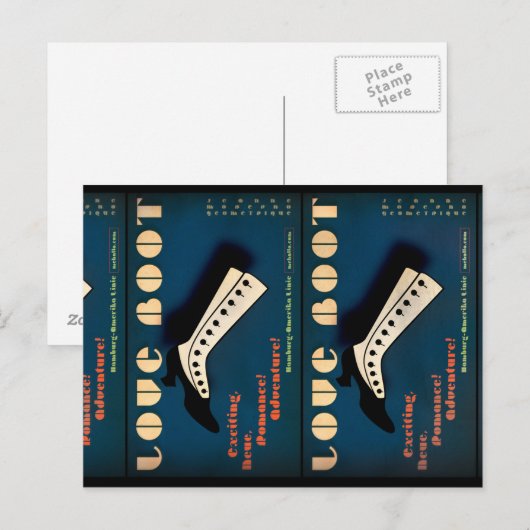 Jeanne: Liebe Boot Postkarte (Vorne/Hinten)