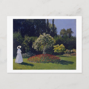 Jeanne-Marguerite Lecadre im Garten Postkarte