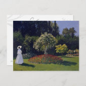 Jeanne-Marguerite Lecadre im Garten Postkarte (Vorne/Hinten)