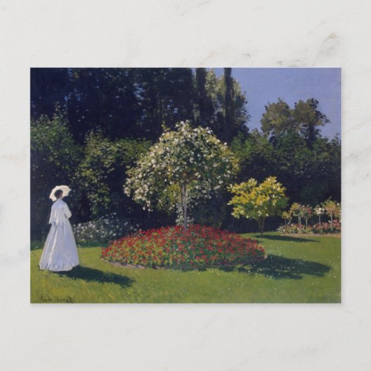 Jeanne-Marguerite Lecadre im Garten Postkarte (Vorderseite)