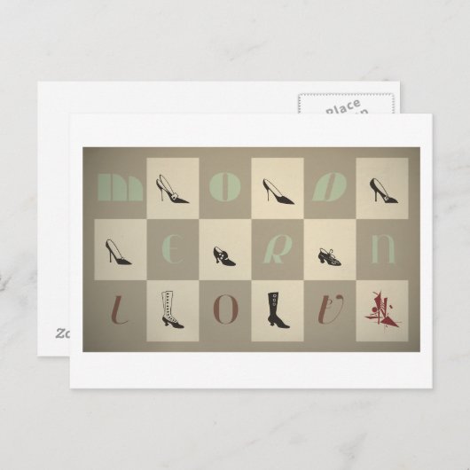 Jeanne: Moderne Liebe Postkarte (Vorne/Hinten)