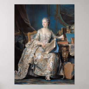 Jeanne Poisson the Marquise de Pompadour, 1755 Poster