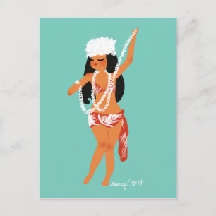 Jeanne'-Postkarte s Tiare Feiertagspostkarte