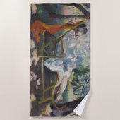 Jeanne Ruhige Lage in einem schönen mediterranen G Strandtuch (Vorderseite)