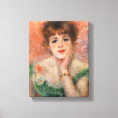 Jeanne Samary in einem Necked Dress (von Renoir) Leinwanddruck (Vorderseite)