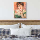Jeanne Samary in einem Necked Dress (von Renoir) Leinwanddruck (Insitu (Schlafzimmer))