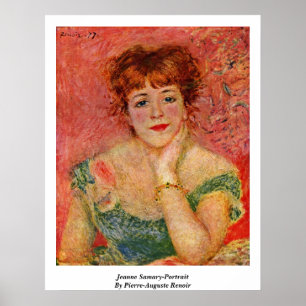 Jeanne Samary-Portrait von Pierre-Auguste Renoir Poster