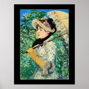 Jeanne Spring, berühmtes Gemälde von Edouard Manet Poster